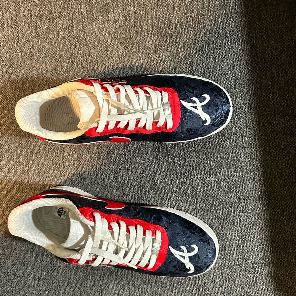 Stylish Red and Blue Sneakers